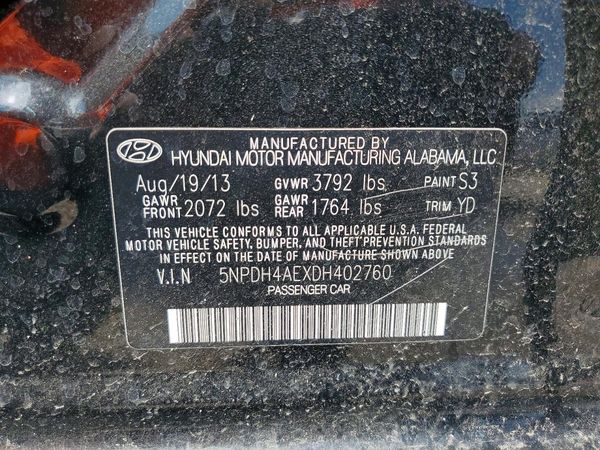 2013 HYUNDAI ELANTRA