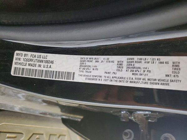 2022 RAM 1500 Laramie