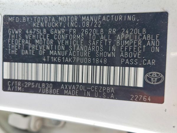 2023 TOYOTA CAMRY XSE