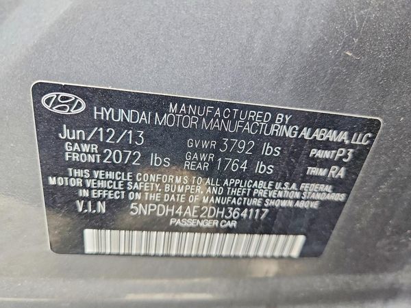 2013 HYUNDAI ELANTRA