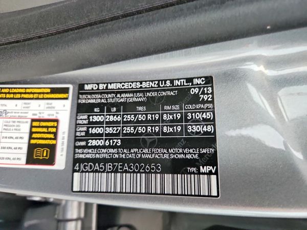 2014 MERCEDES-BENZ ML ML350