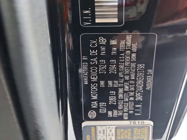 2019 KIA FORTE FE/LX/LXS