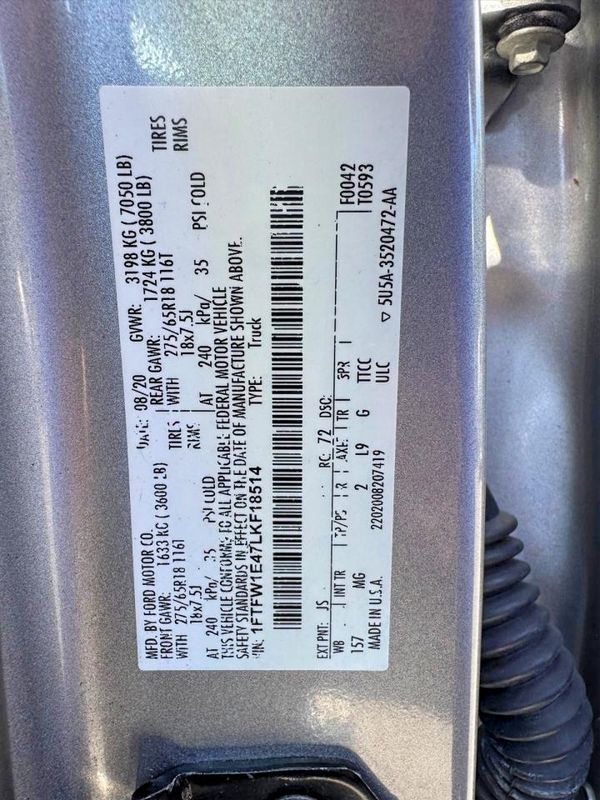 2020 FORD F150