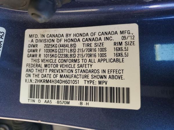 2013 HONDA CRV LX