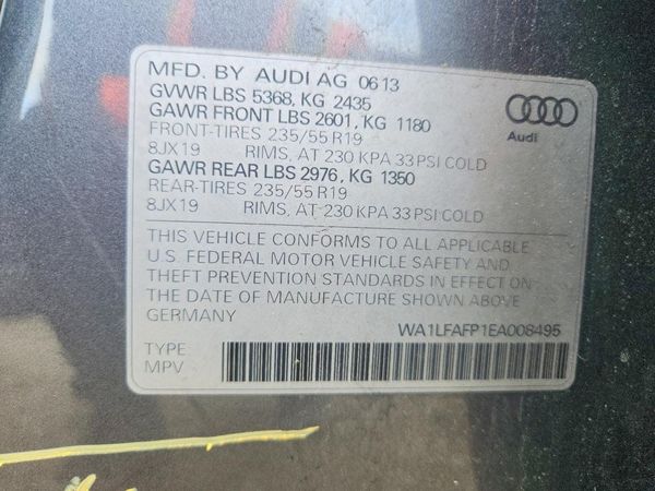 2014 AUDI Q5 Premium Plus — VINS
