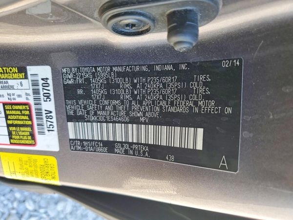 2014 TOYOTA SIENNA