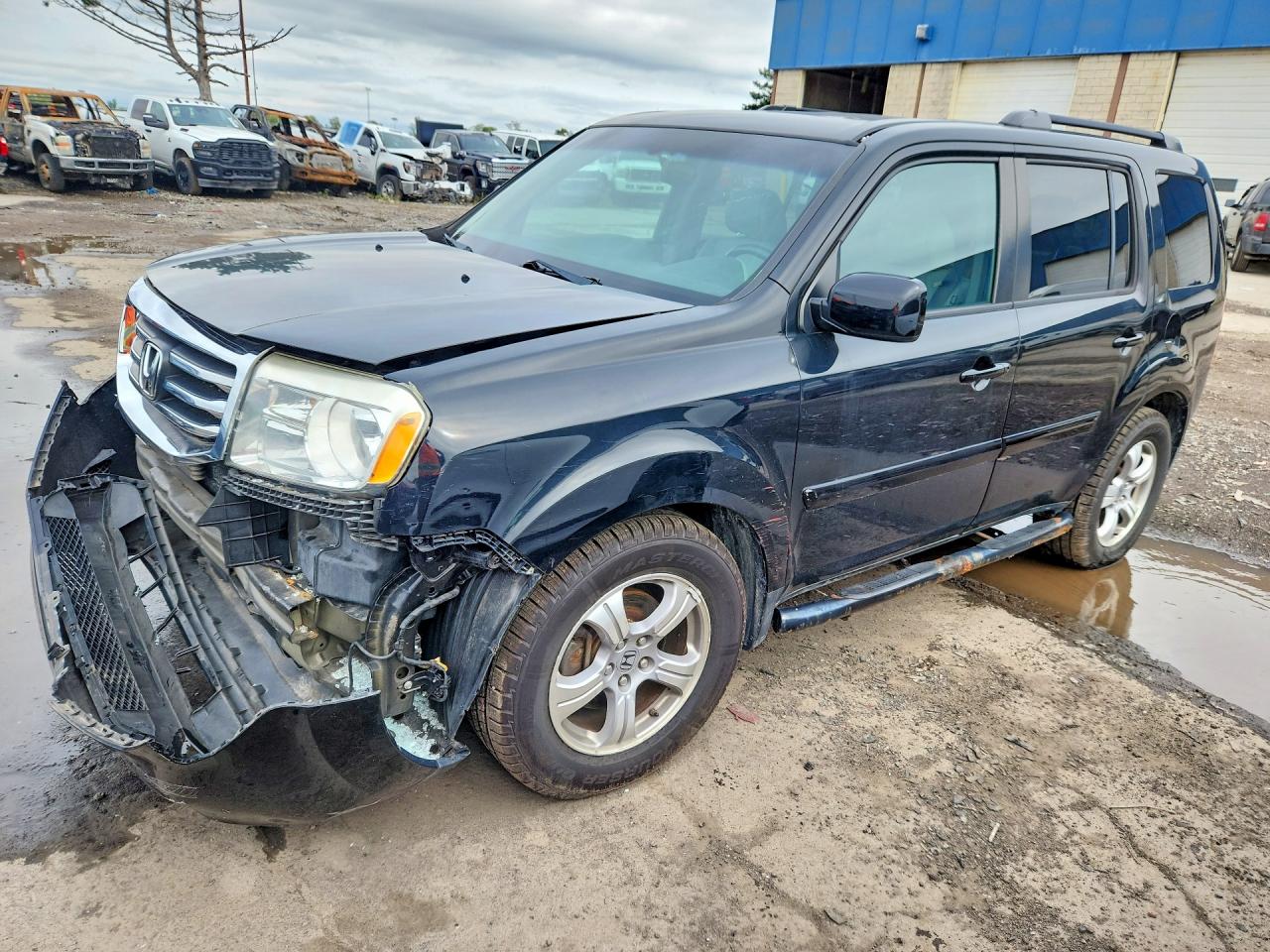 2013 HONDA PILOT EX-L with RES — Front 3/4