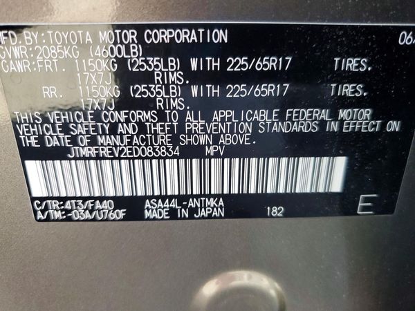 2014 TOYOTA RAV4 Sports