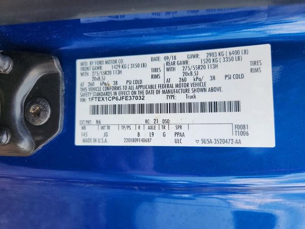 2018 FORD F150