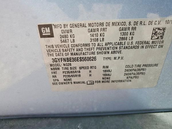 2014 CADILLAC SRX