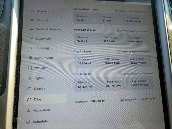 2019 TESLA MODEL S — ODOM
