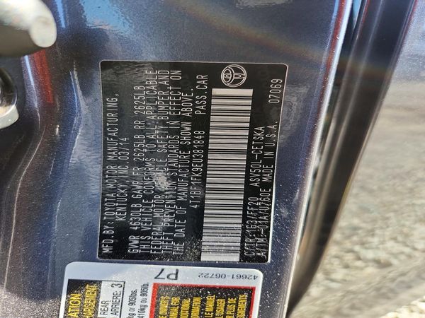 2014 TOYOTA CAMRY