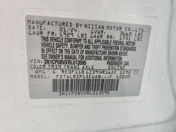 2024 NISSAN KICKS S — VINS
