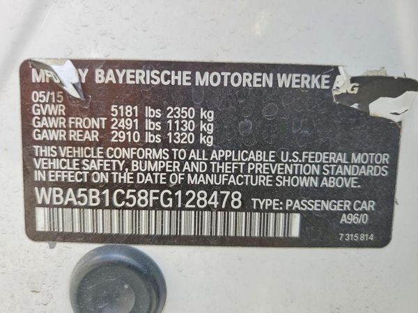 2015 BMW 535 — VINS