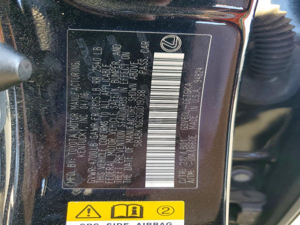 2016 LEXUS ES 350
