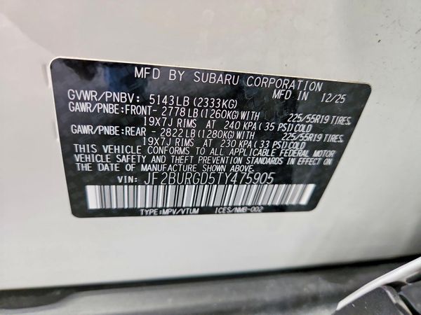 2026 SUBARU OUTBACK Limited