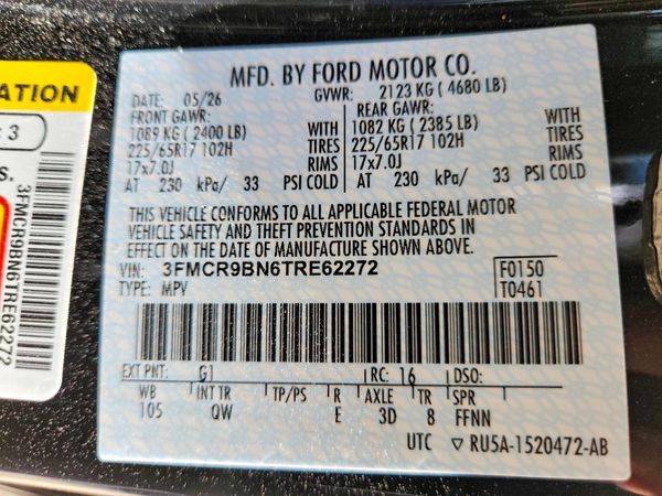 2026 FORD BRONCO SPORT Big Bend — VINS