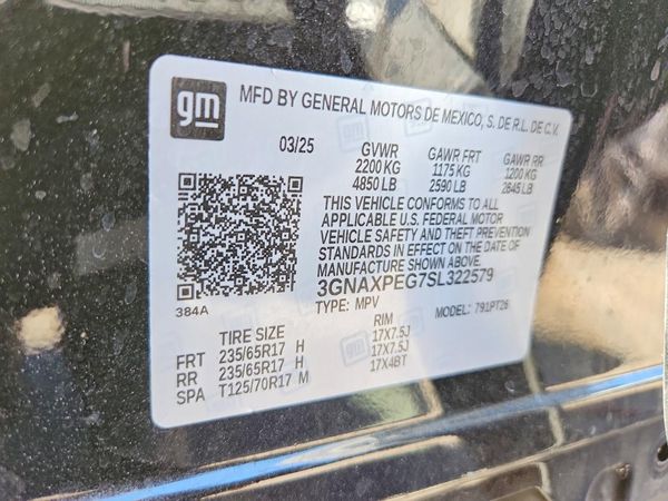 2025 CHEVROLET EQUINOX 1LT — VINS