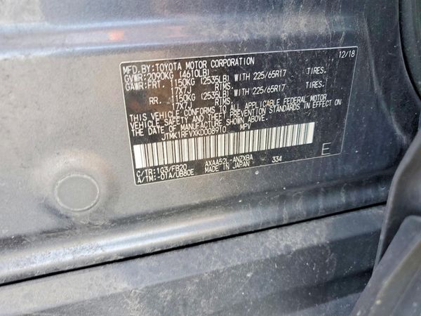2019 TOYOTA RAV4 LE