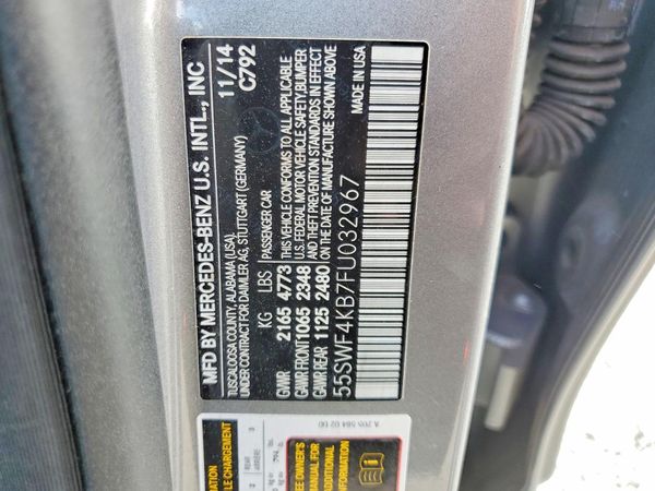 2015 MERCEDES-BENZ C 4-MATIC