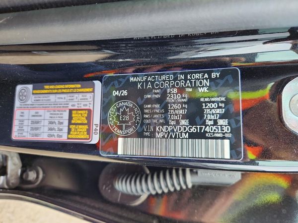 2026 KIA SPORTAGE HYBRID EX, X-Line — VINS