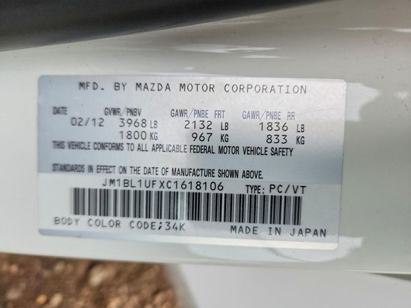 2012 MAZDA 3 Sport/GX