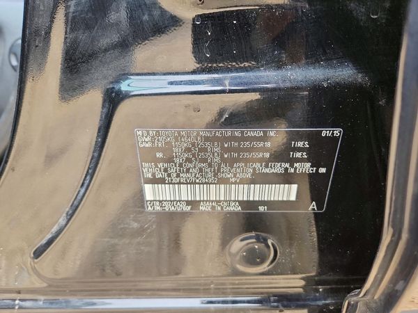 2015 TOYOTA RAV4 Limited (G Grade)