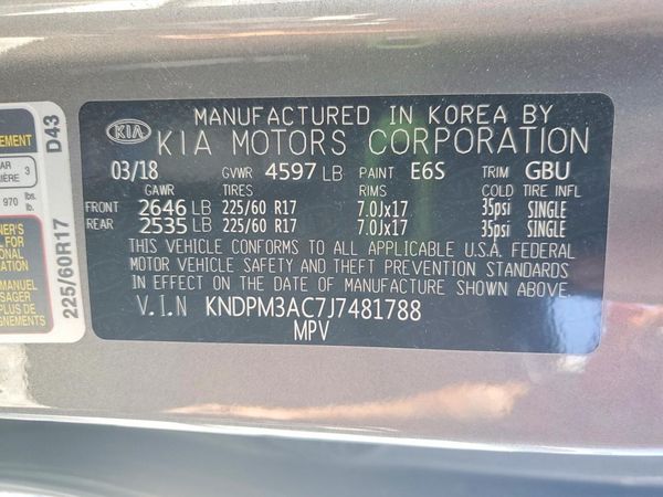 2018 KIA SPORTAGE QL