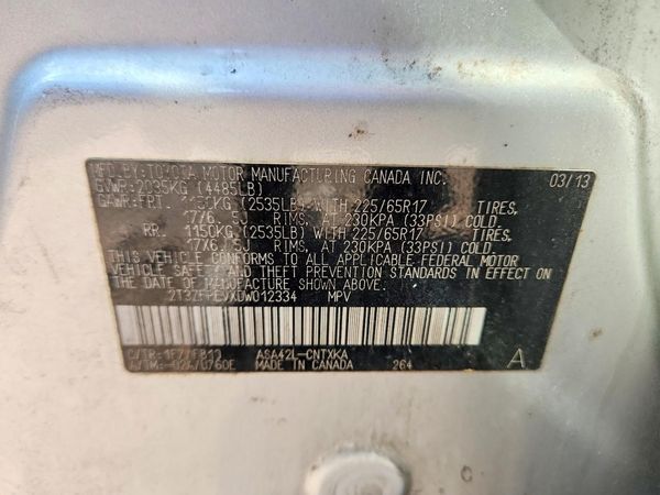 2013 TOYOTA RAV4 Standard