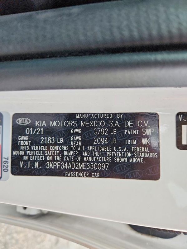 2021 KIA FORTE GT Line