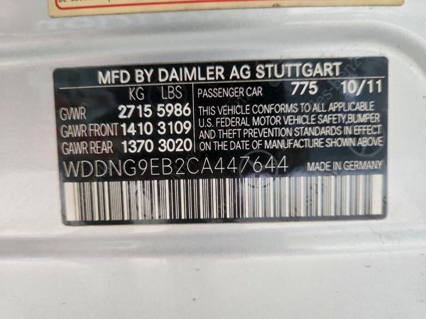 2012 MERCEDES-BENZ S S550 4-MATIC — VINS