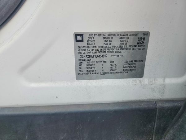 2018 CHEVROLET EQUINOX Premier (1LZ)