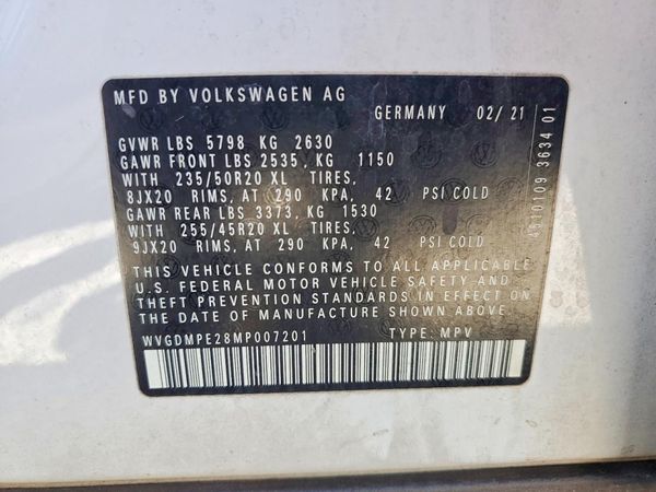 2021 VOLKSWAGEN ID.4 1st Edition