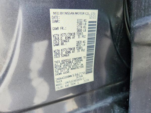 2021 NISSAN TITAN