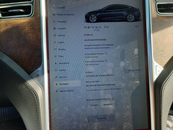 2017 TESLA MODEL S — ODOM