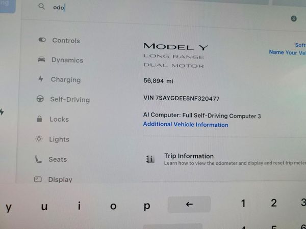 2022 TESLA MODEL Y