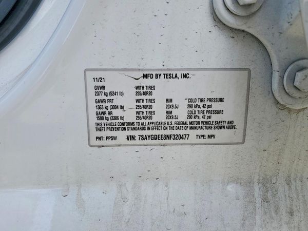 2022 TESLA MODEL Y