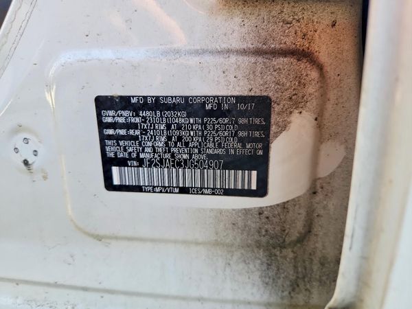2018 SUBARU FORESTER Premium+CWP
