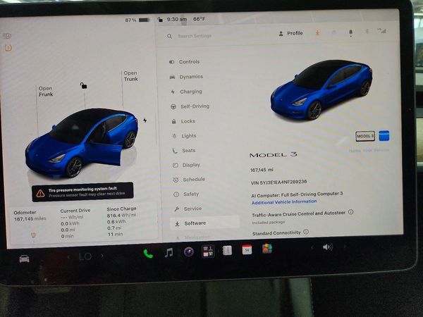 2022 TESLA MODEL 3 — ODOM