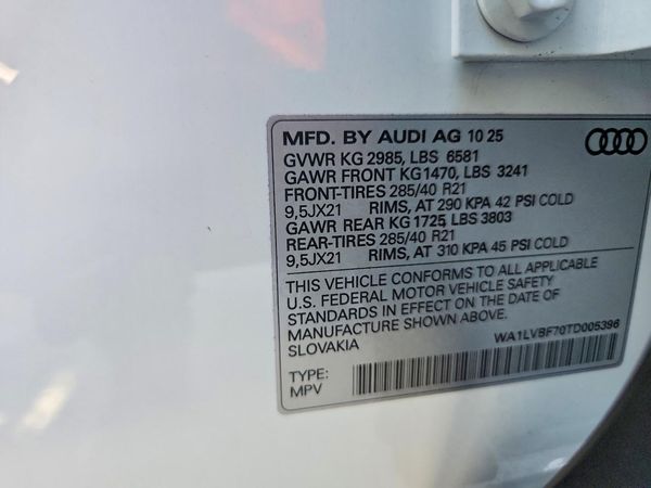 2026 AUDI Q7 quattro Premium Plus
