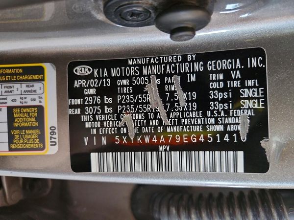 2014 KIA SORENTO SX