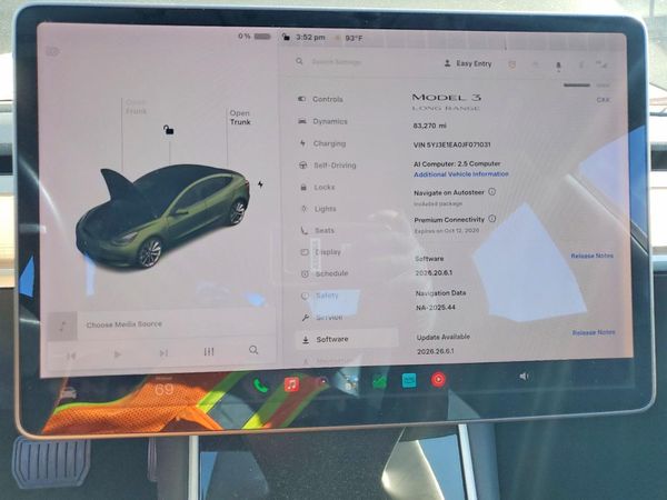 2018 TESLA MODEL 3 — ODOM