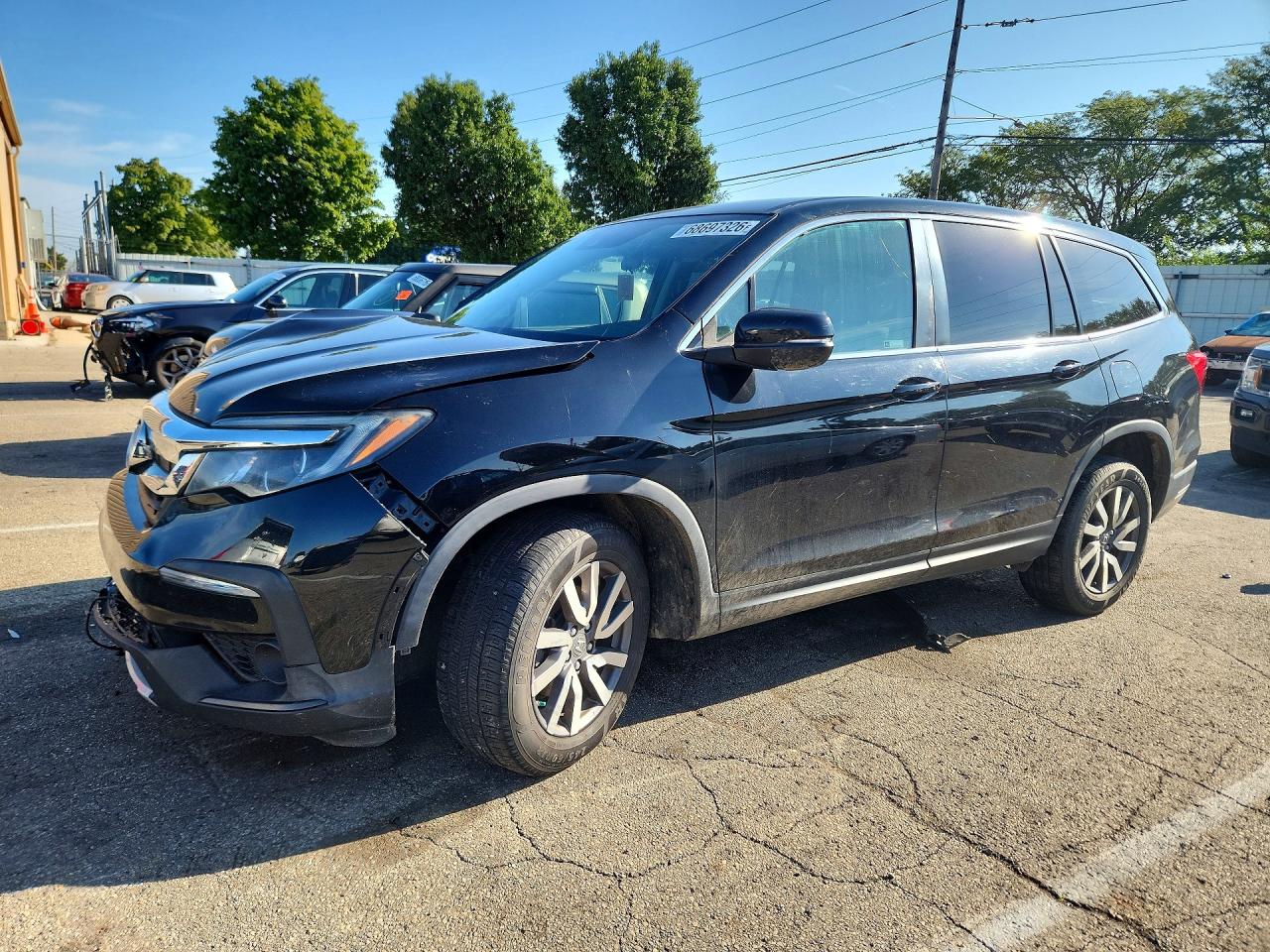 2019 HONDA PILOT EX — Front 3/4