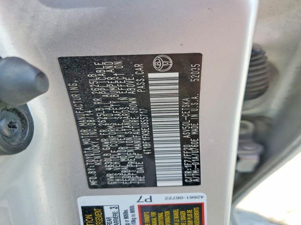 2014 TOYOTA CAMRY — VINS