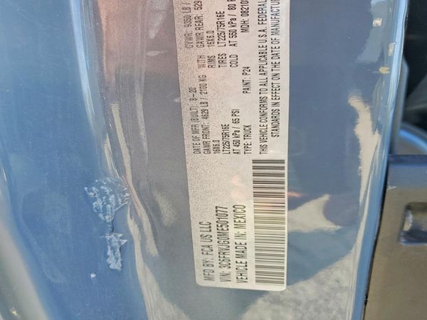 2021 RAM PROMASTER 3500 — VINS