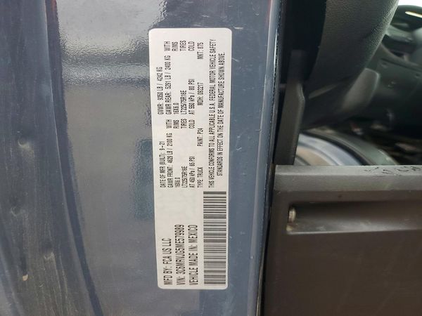 2021 RAM PROMASTER 3500 — VINS