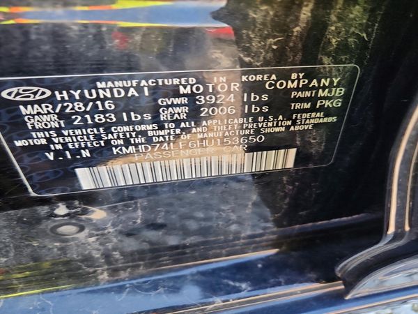 2017 HYUNDAI ELANTRA SE Base