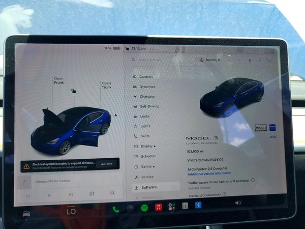 2018 TESLA MODEL 3 — ODOM
