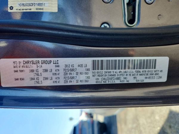 2015 JEEP COMPASS LATITUDE FWD