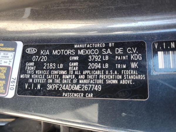 2021 KIA FORTE